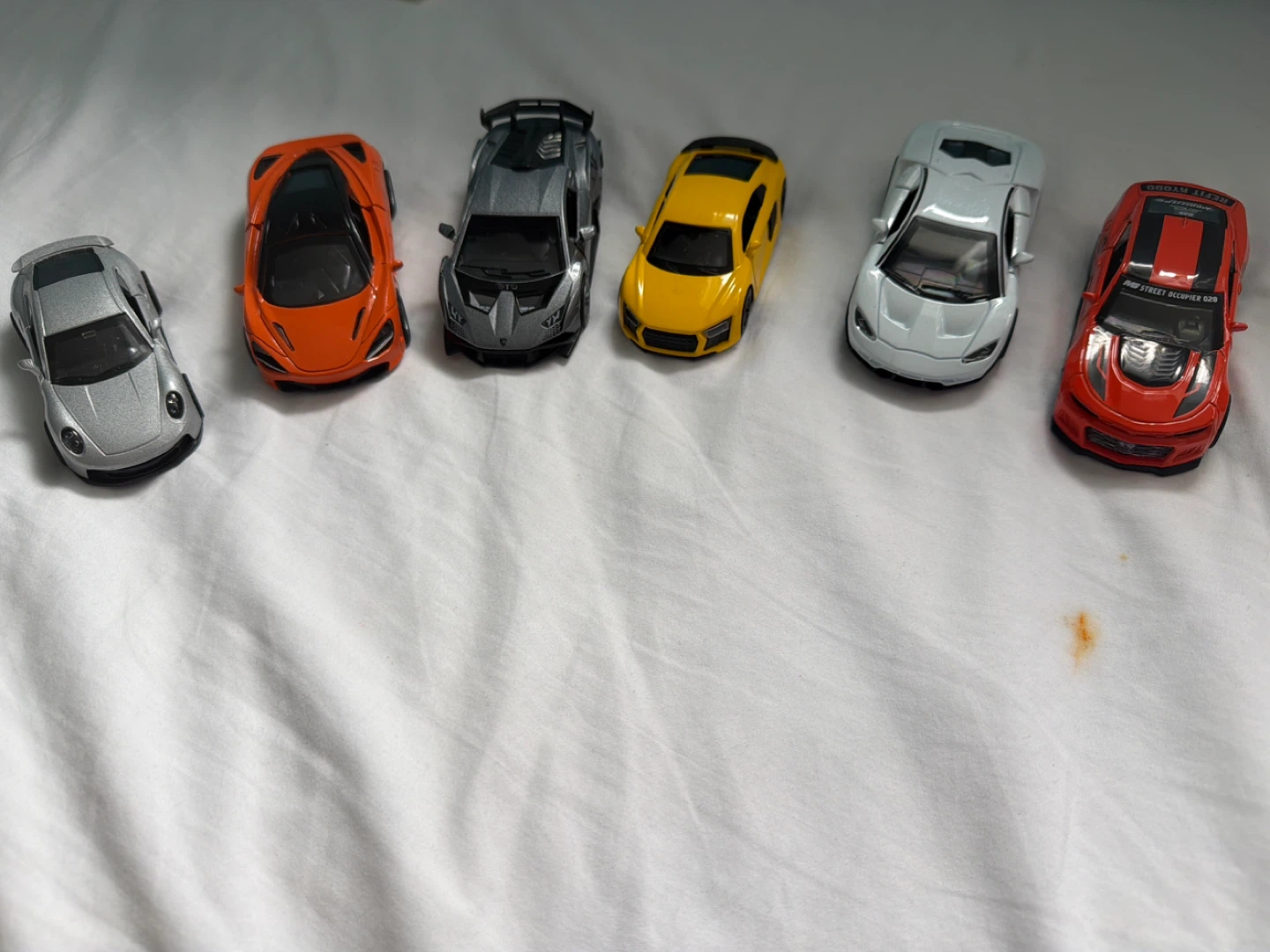 5 super cars and 1 sports car