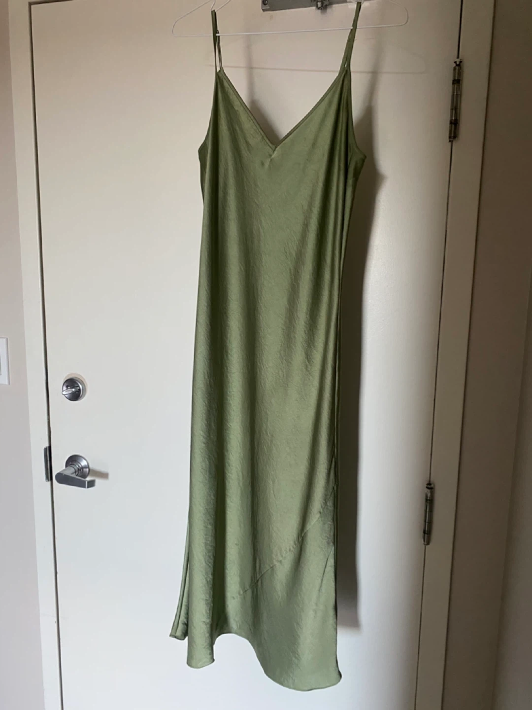 Wilfred green slip dress S