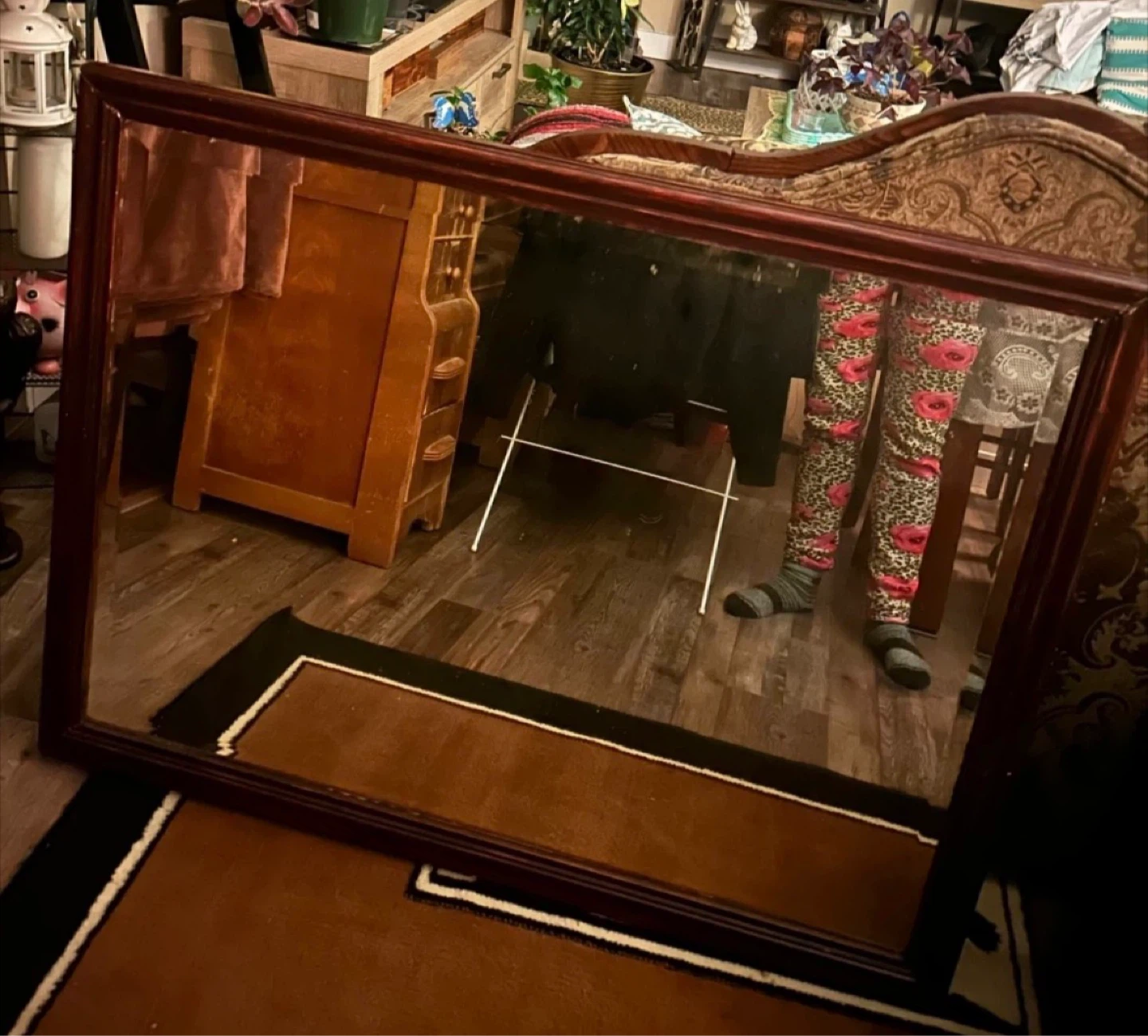 Vintage Framed Wall Mirror