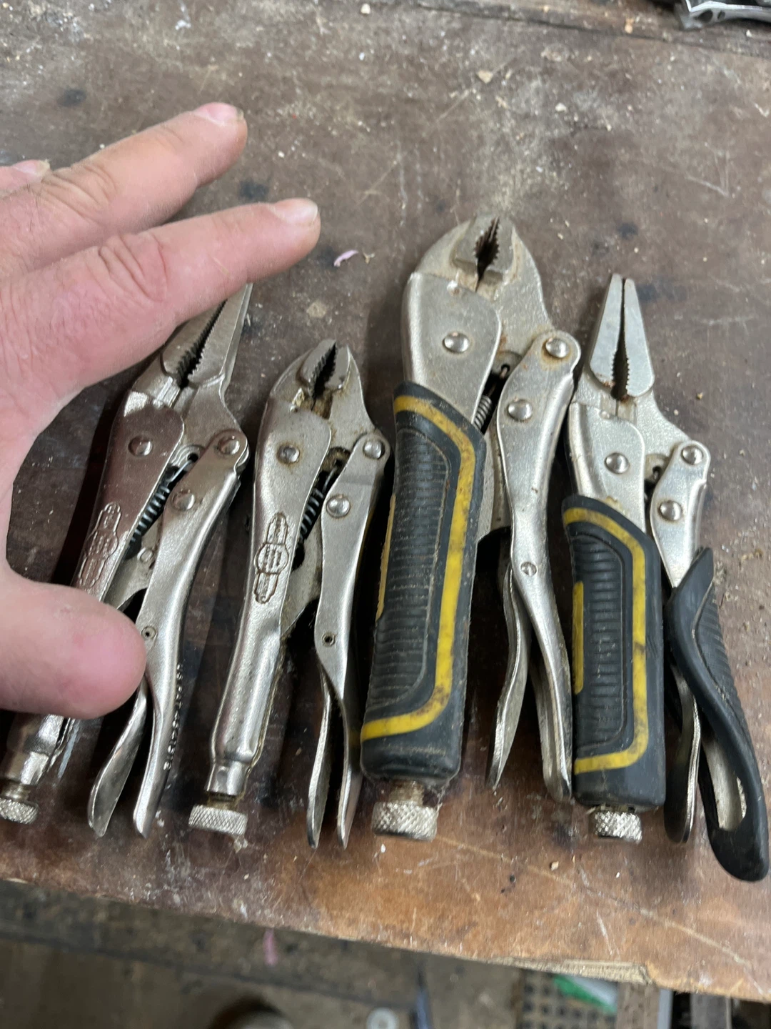 Set of 5 Locking Pliers - photo 4
