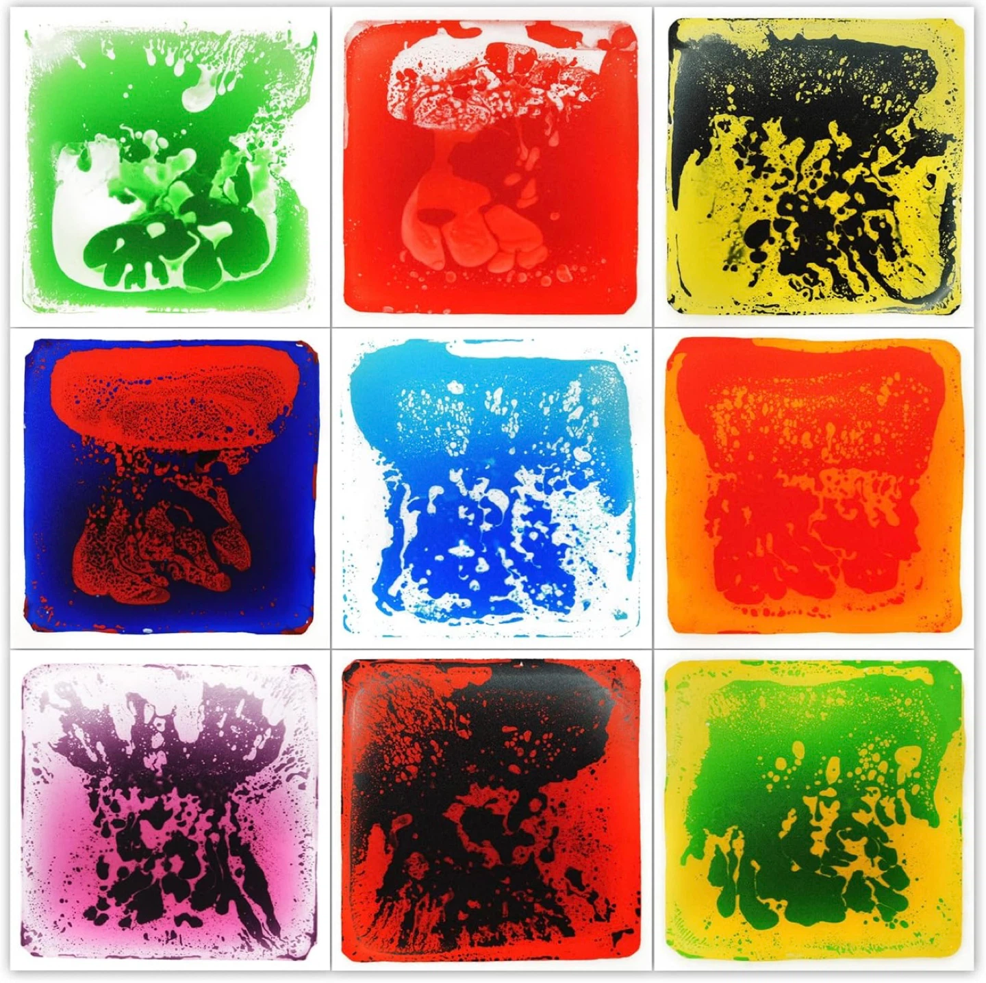 Liquid Sensory Floor Tiles set of 9