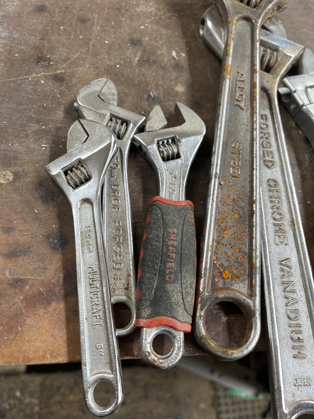 Set of 5 Adjustable Wrenches - photo 3