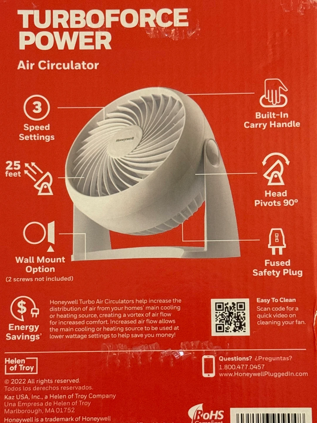 ⚽Honeywell TURBOFORCE POWER Air Circulator Fan - photo 4