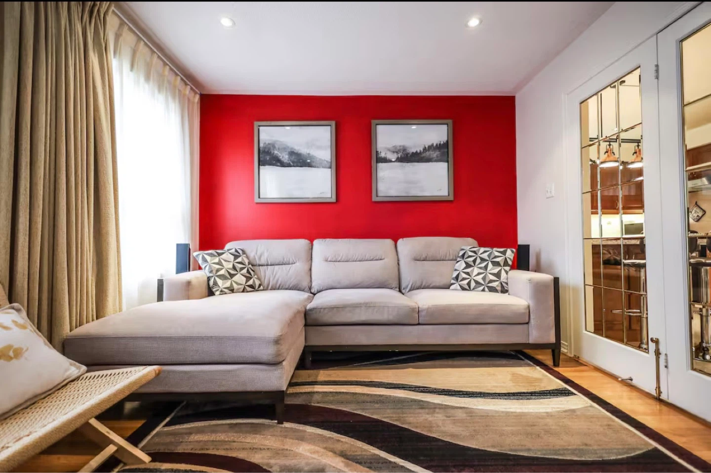 Light Grey Sectional Sofa - photo 2