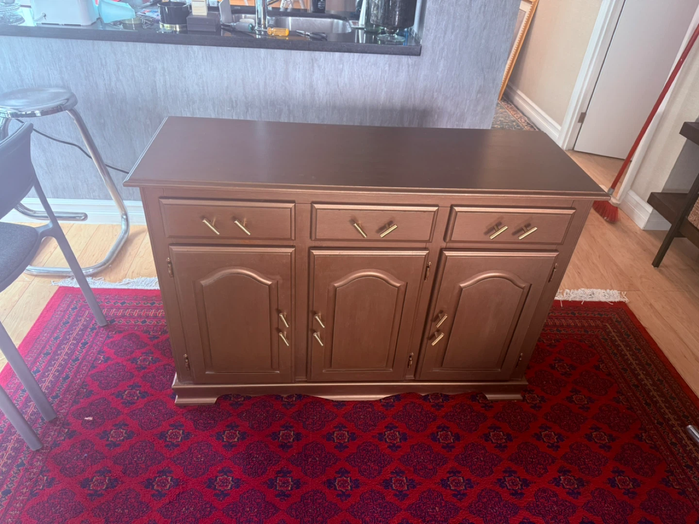 Bronze Sideboard with Drawers and Doors