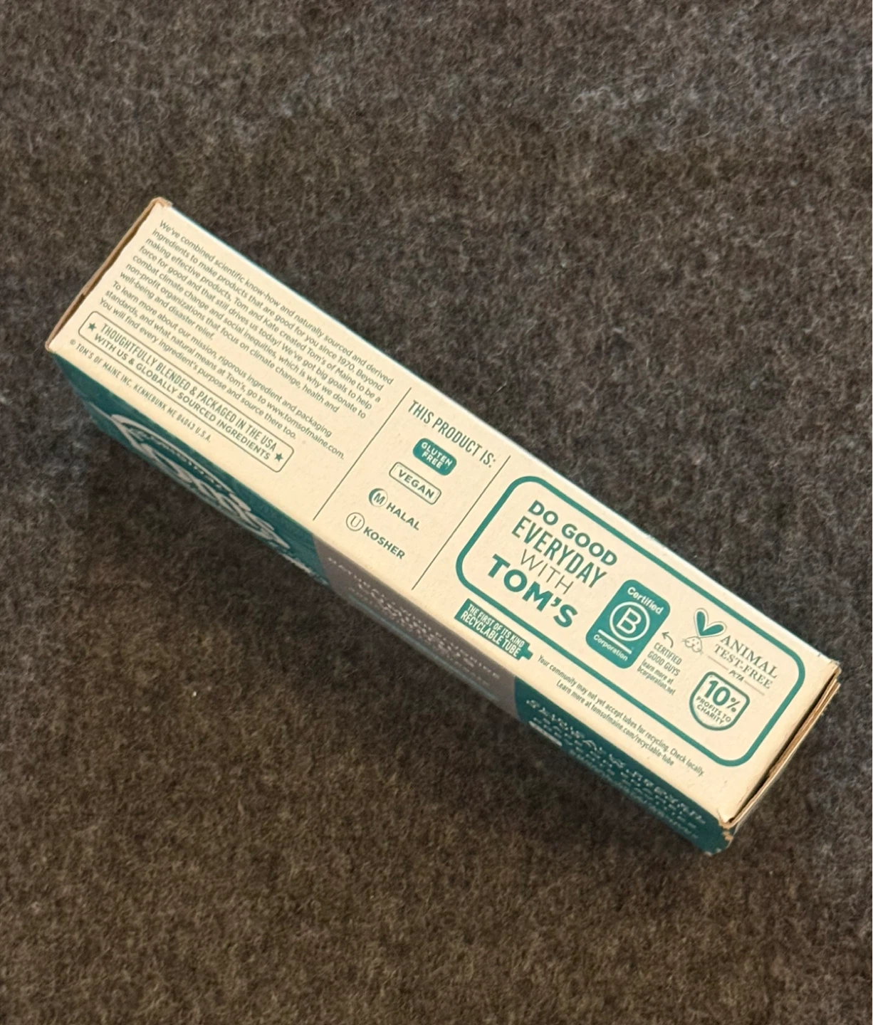 ⚽Tom's of Maine Luminous White Anticavity Toothpaste, Clean Mint - photo 2