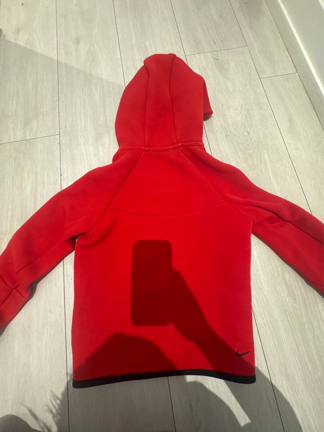 Nike Tech Fleece Hoodie Red Youth Small - photo 3