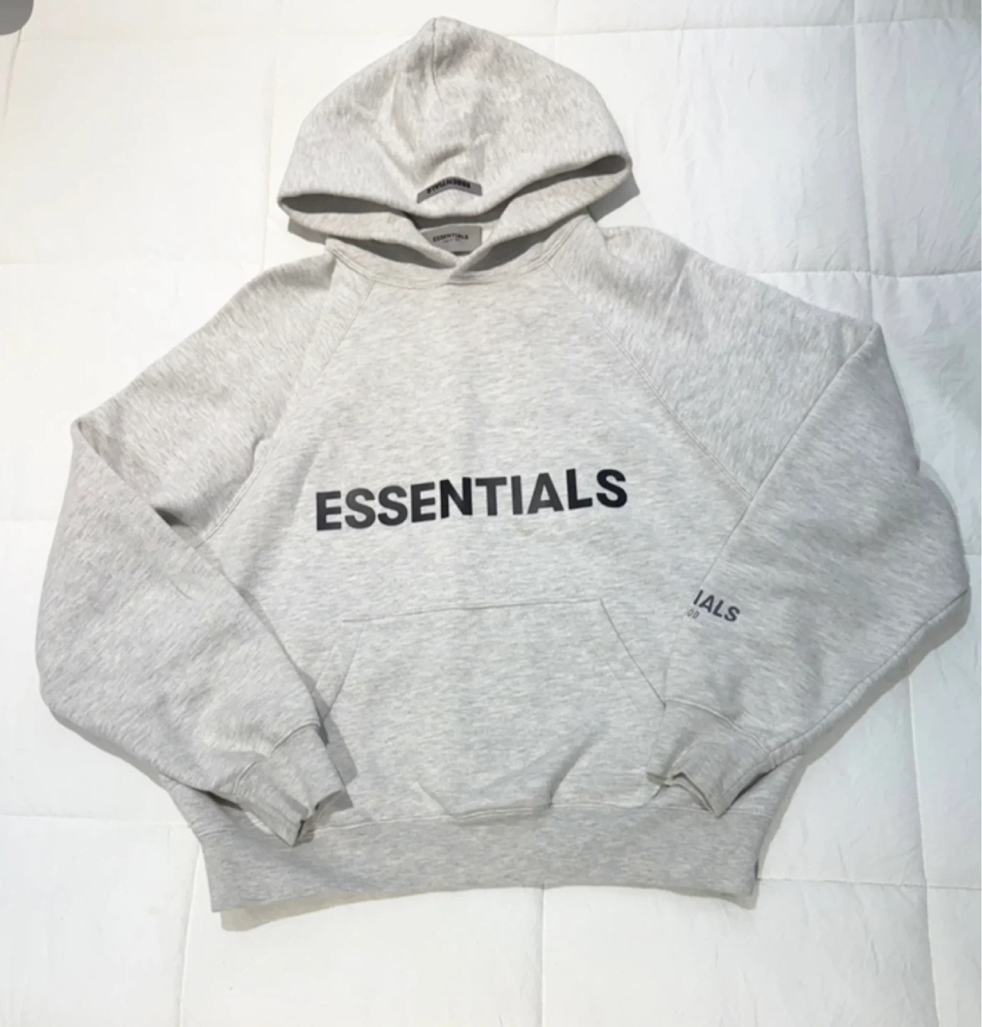 White Fear of God Essentials Hoodie