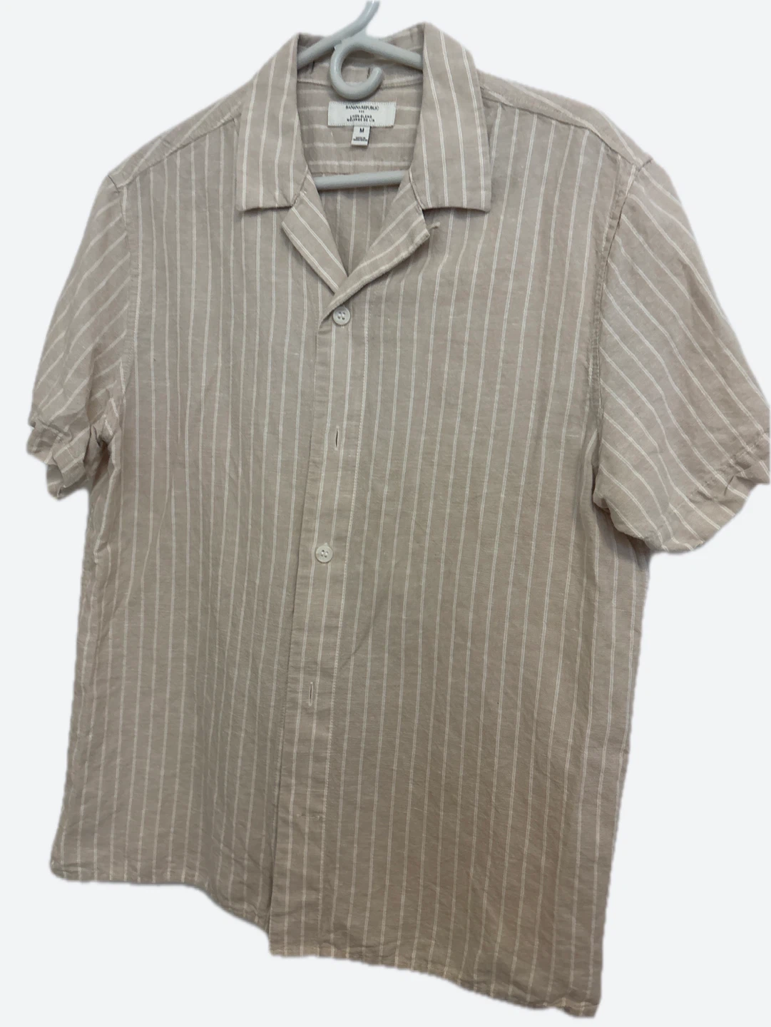 Banana Republic Striped Short Sleeve Shirt - Size M