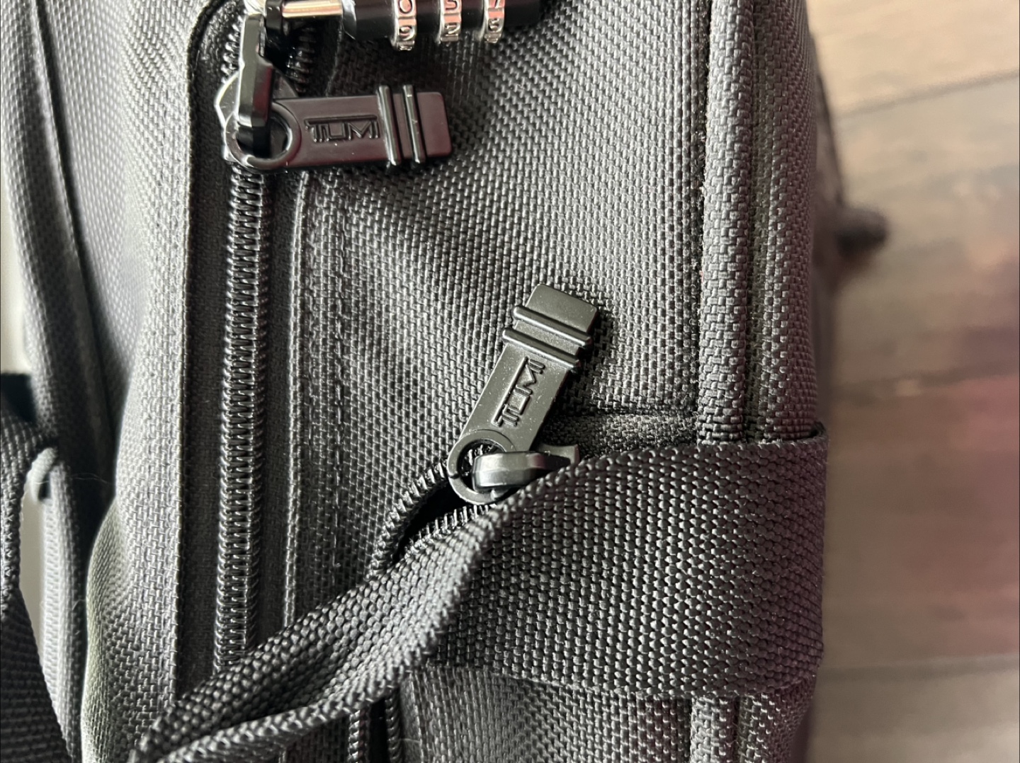TUMI Black Ballistic Nylon Briefcase with Combination Lock - photo 5