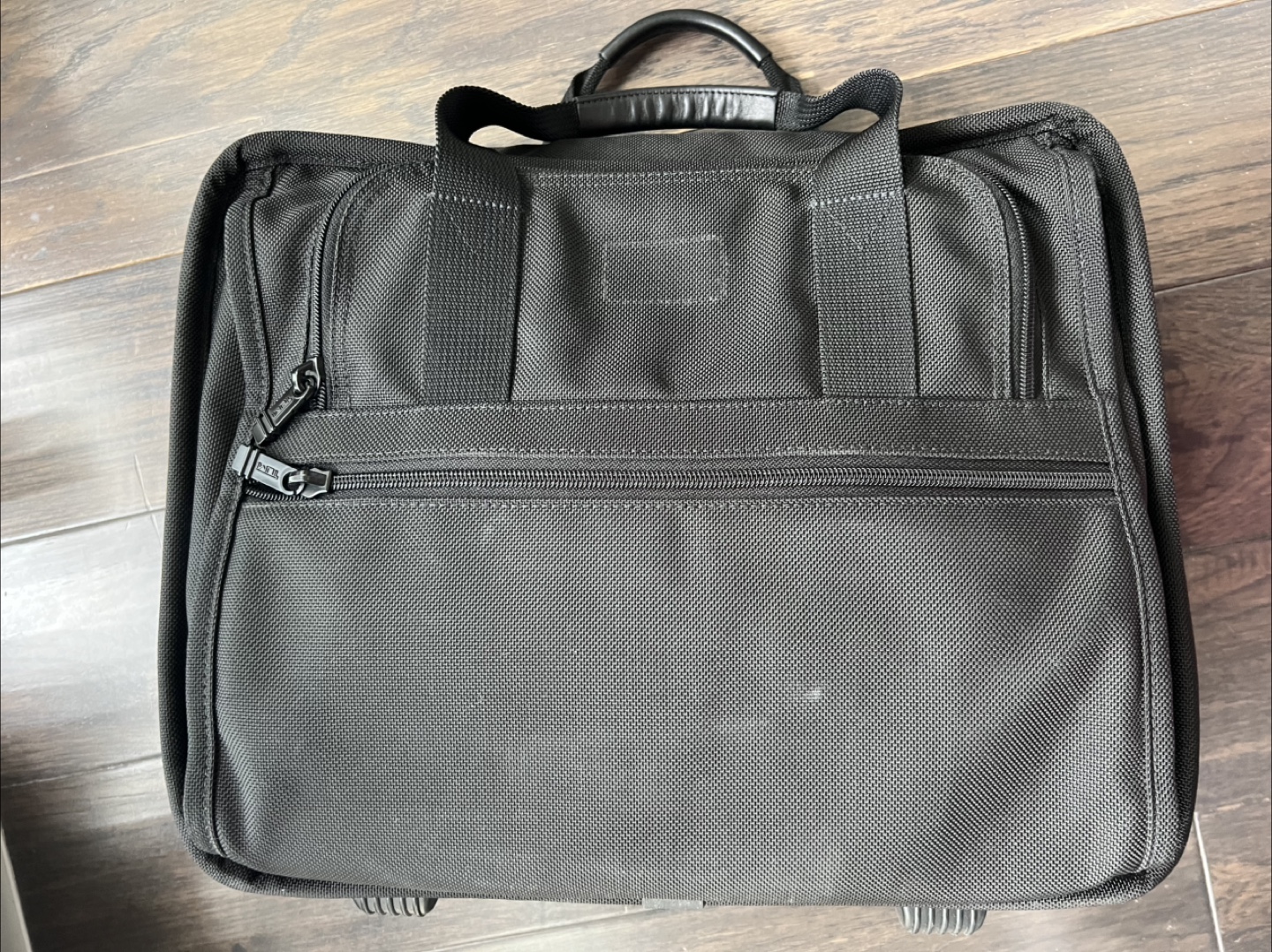 TUMI Black Ballistic Nylon Briefcase with Combination Lock - photo 4