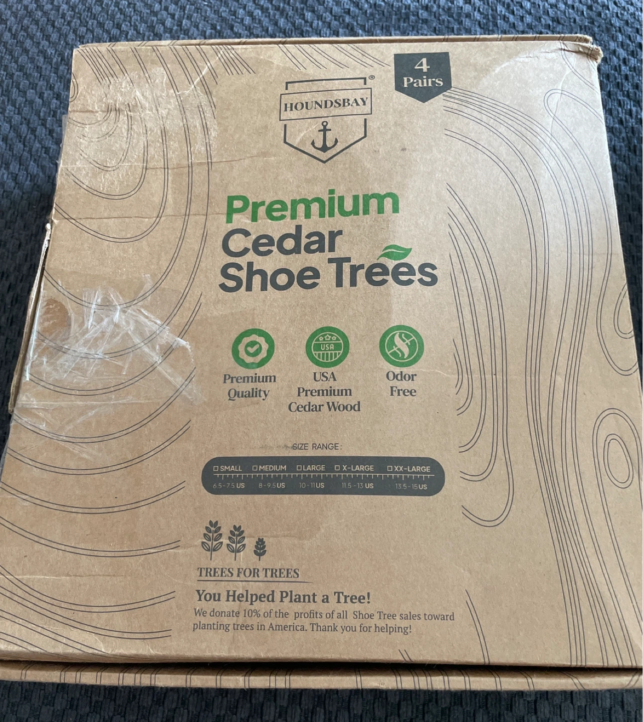 ⚽️ Houndstooth Cedar Shoe Trees (4 Pairs) M 8-9.5 US - photo 2