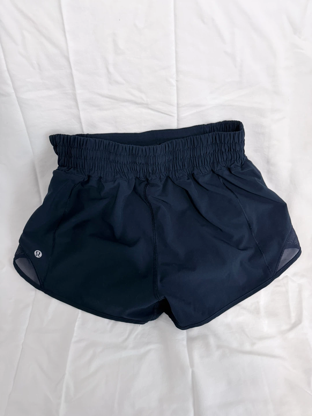 Lululemon navy blue running shorts