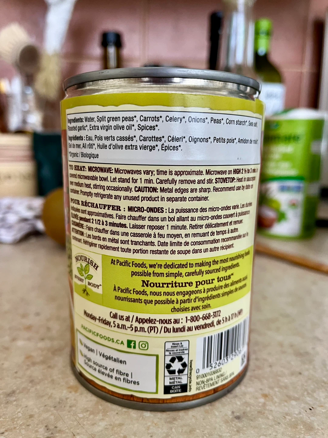 Pacific Foods Organic Split Pea Soup 440 ml - photo 3