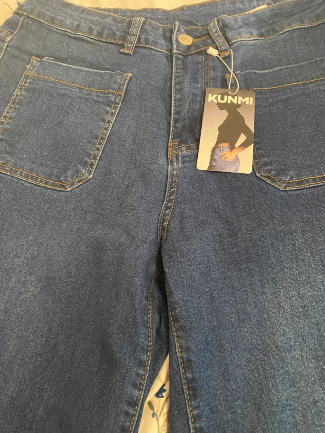 KUNMI Wide Leg Jeans