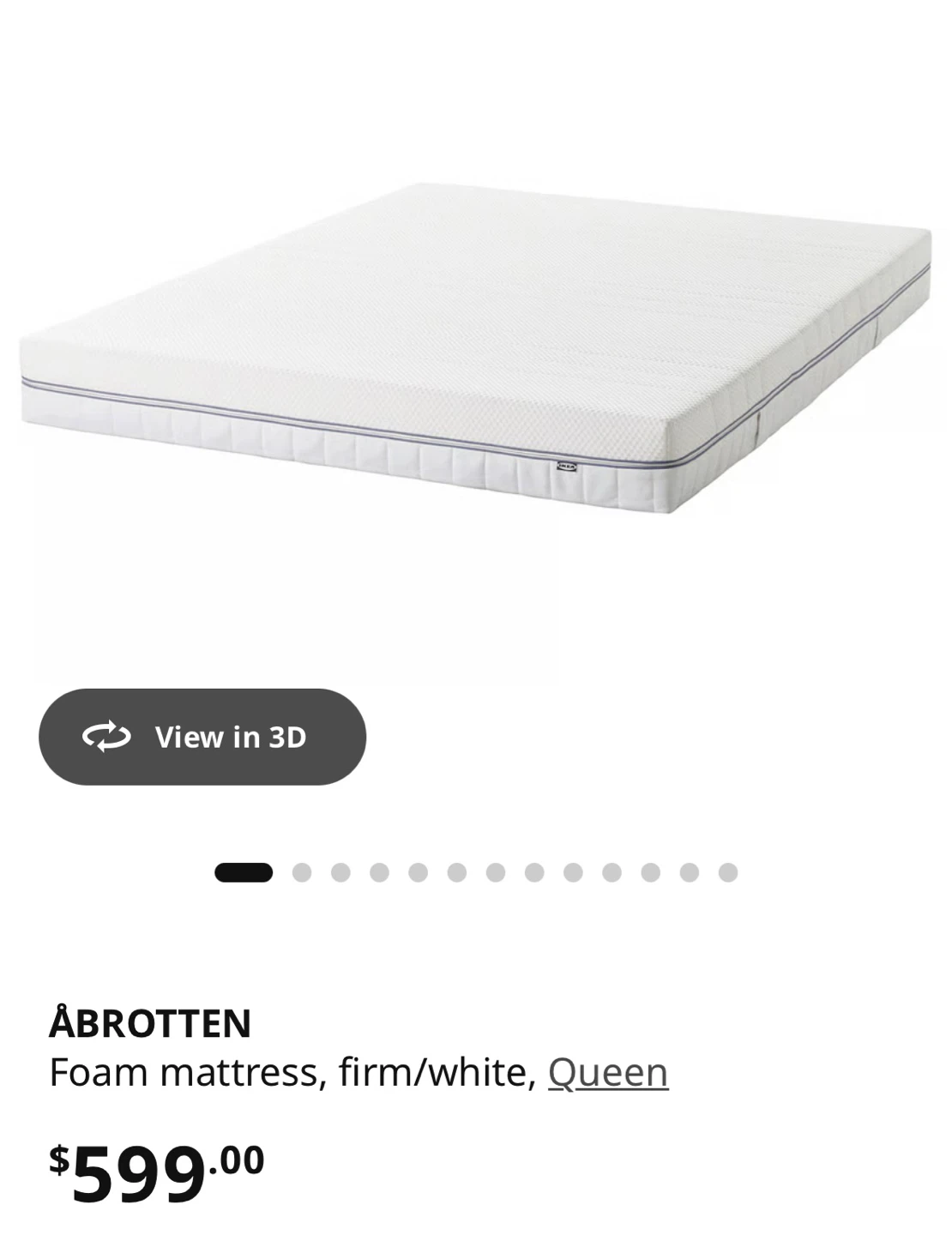 IKEA ÅBROTTEN Queen Size Mattress