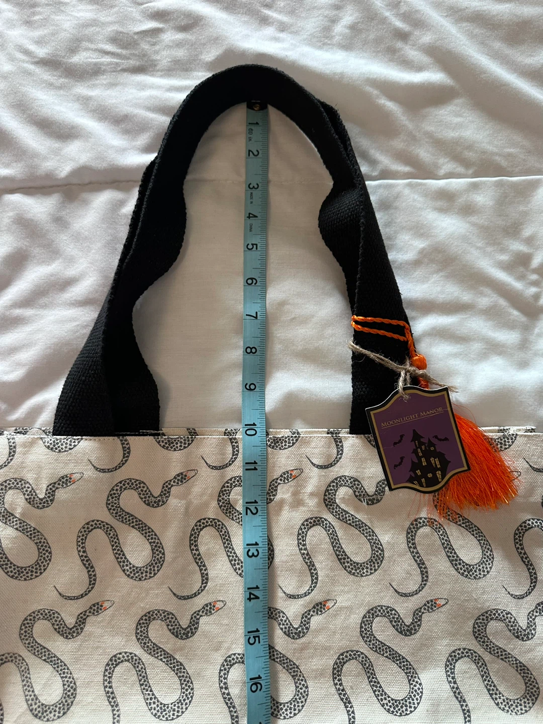 Moonlight Manor Halloween Snake Canvas Tote Bag ⚽️ - photo 4