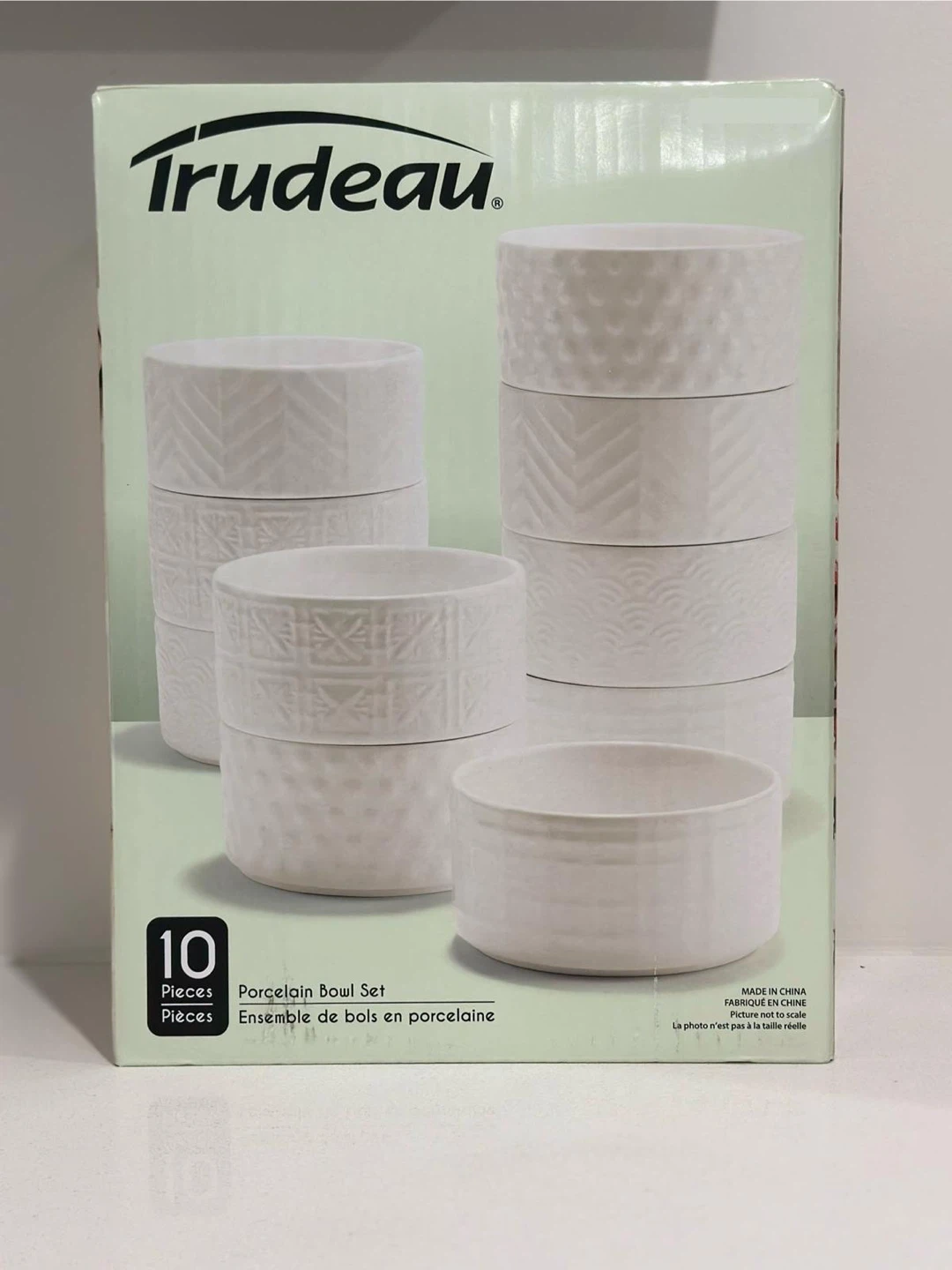 Trudeau 10-Piece Porcelain Bowl Set ⚽️
