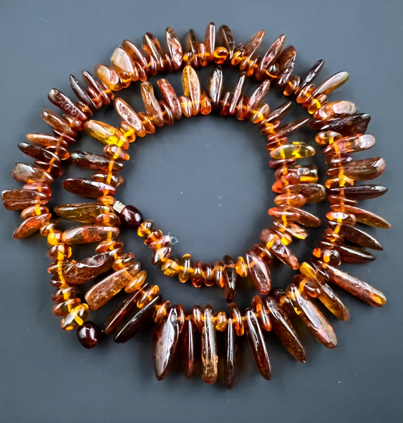Vintage Genuine Baltic Amber Statement Necklace - photo 5