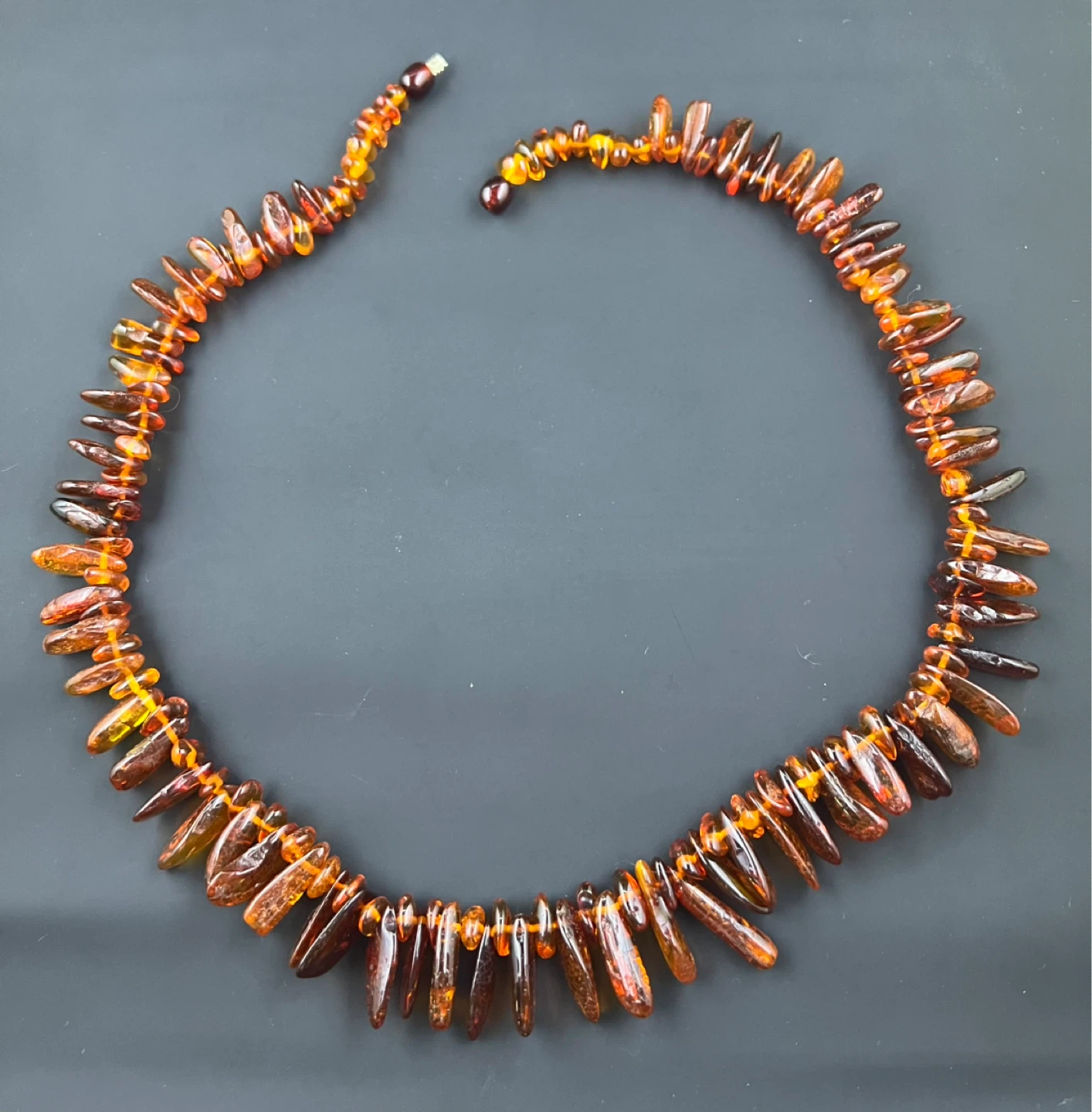Vintage Genuine Baltic Amber Statement Necklace