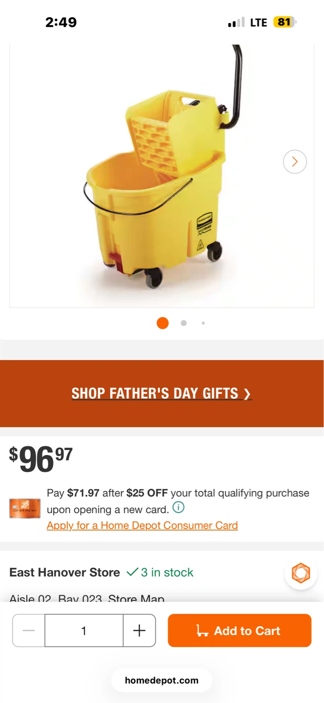 Rubbermaid WaveBrake Commercial Mop Bucket - photo 5