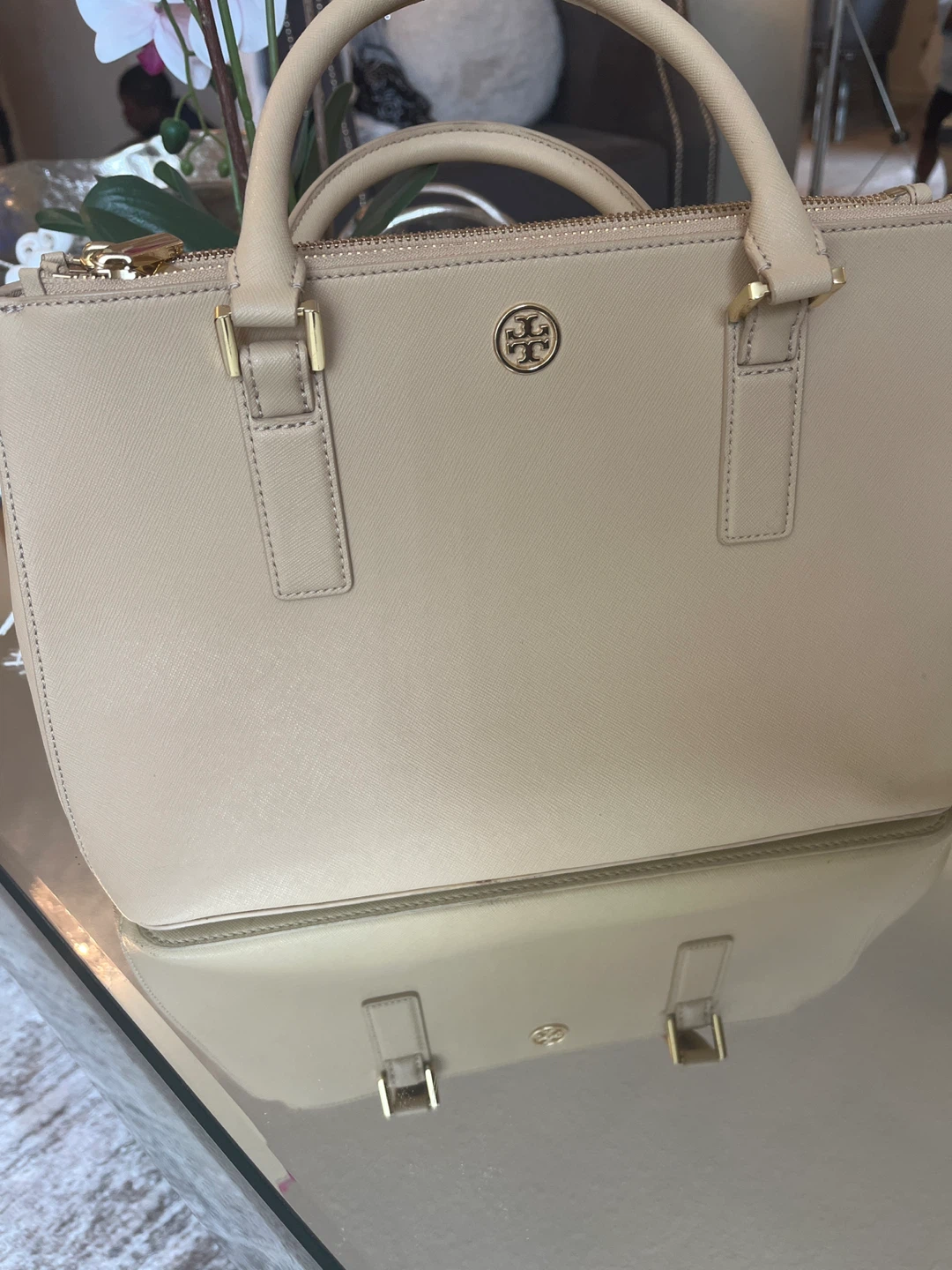 Tory Burch Leather Tote Bag