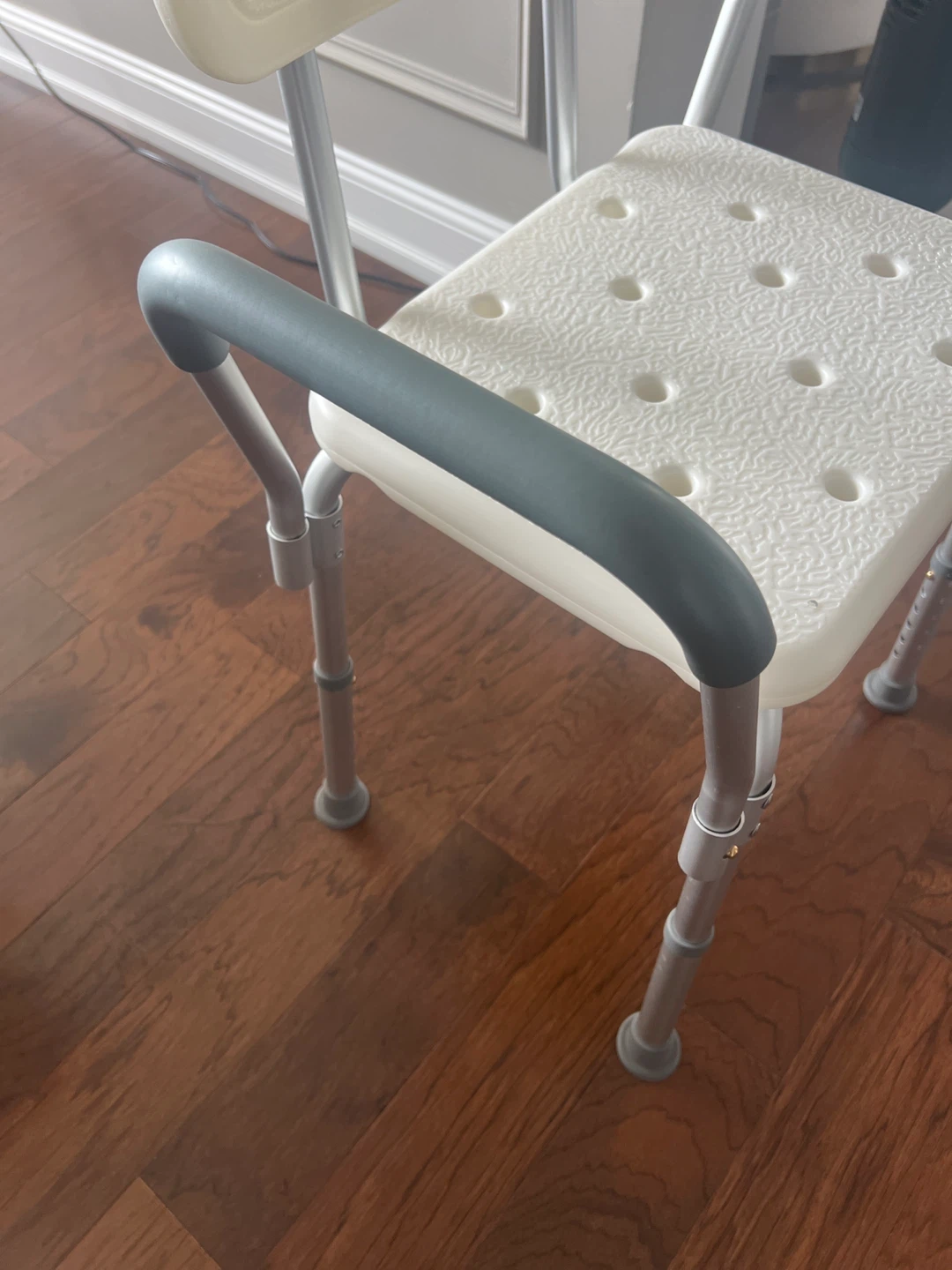Adjustable Shower Chair with Back and Arms - photo 4