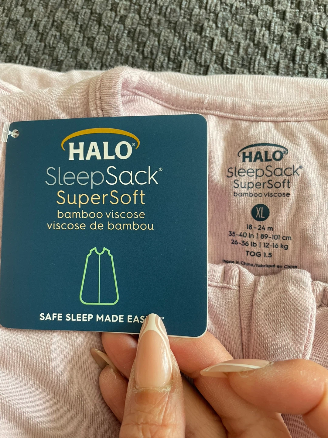 ⚽️ HALO Bamboo Sleep Sack SuperSoft XL 8-24M 26-36lbs - photo 2