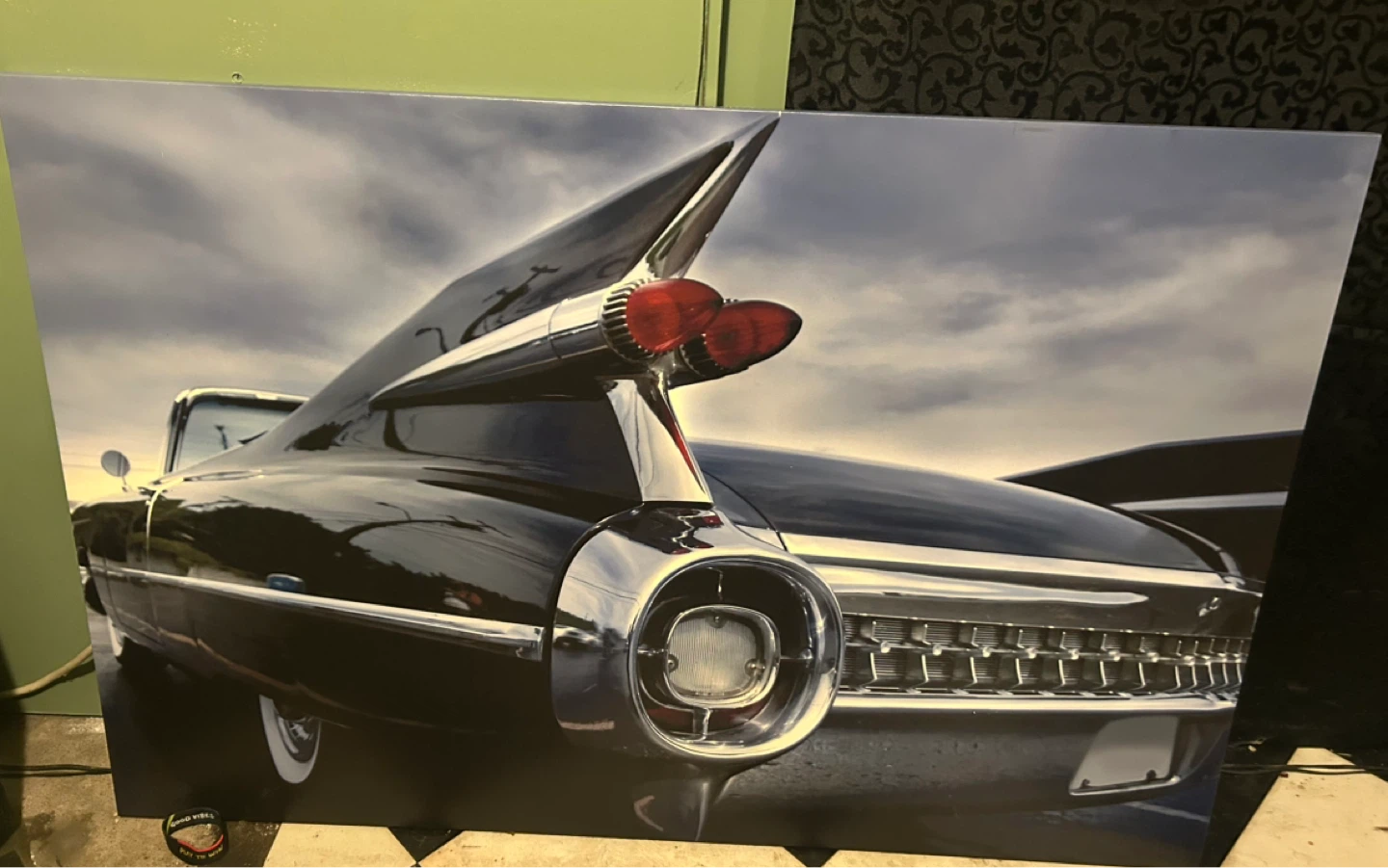 Large Retro car art
