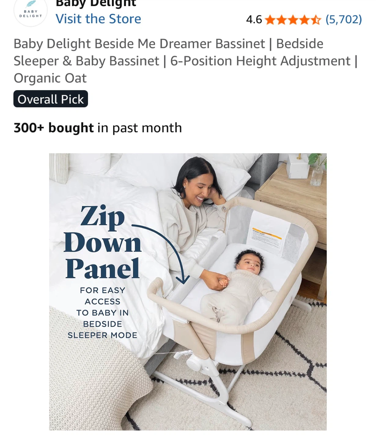 Baby Delight Beside Me Dreamer Bassinet