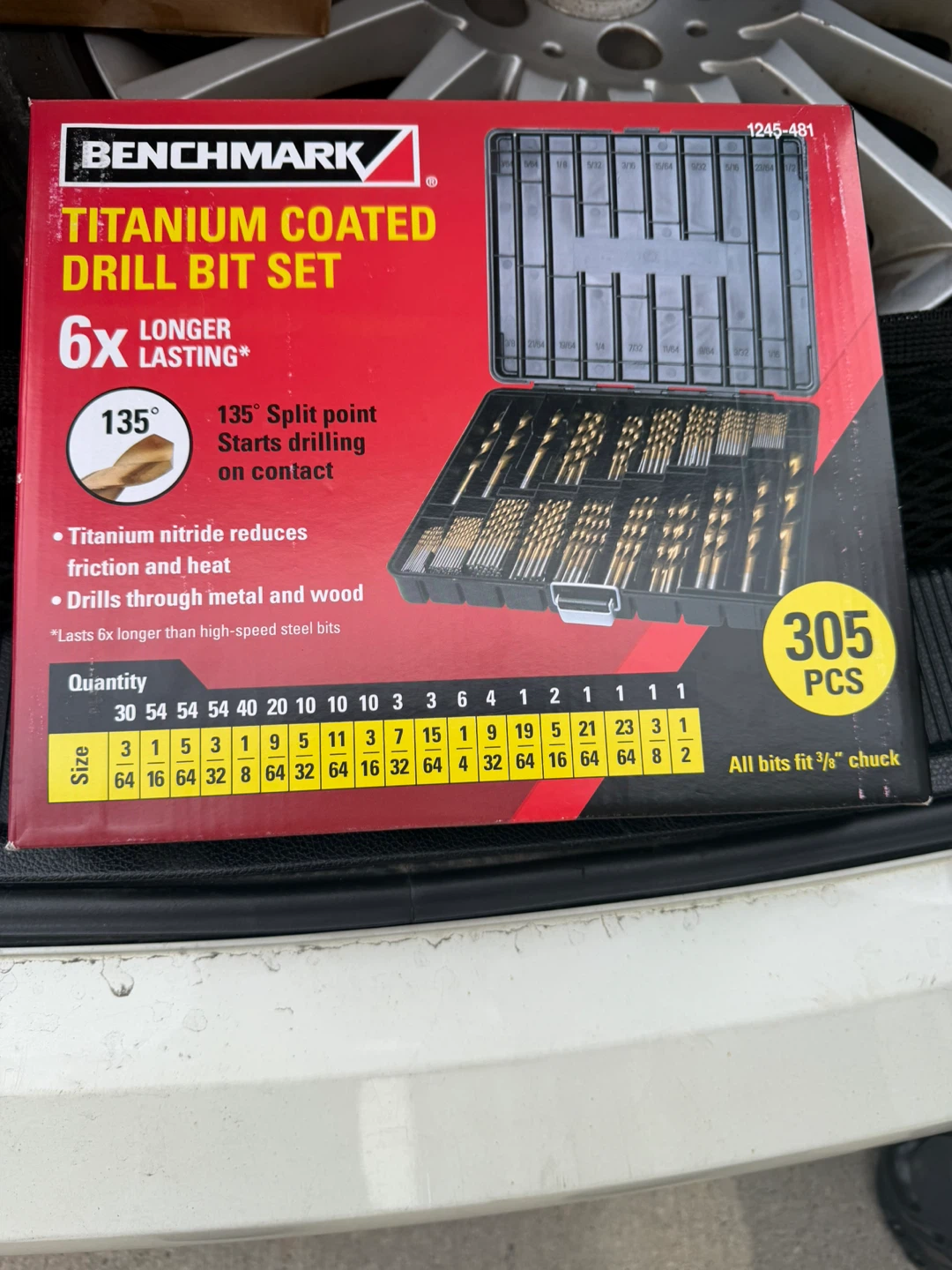 🛠️ Benchmark Titanium Coated Drill Bit Set – 305 Pieces - photo 3