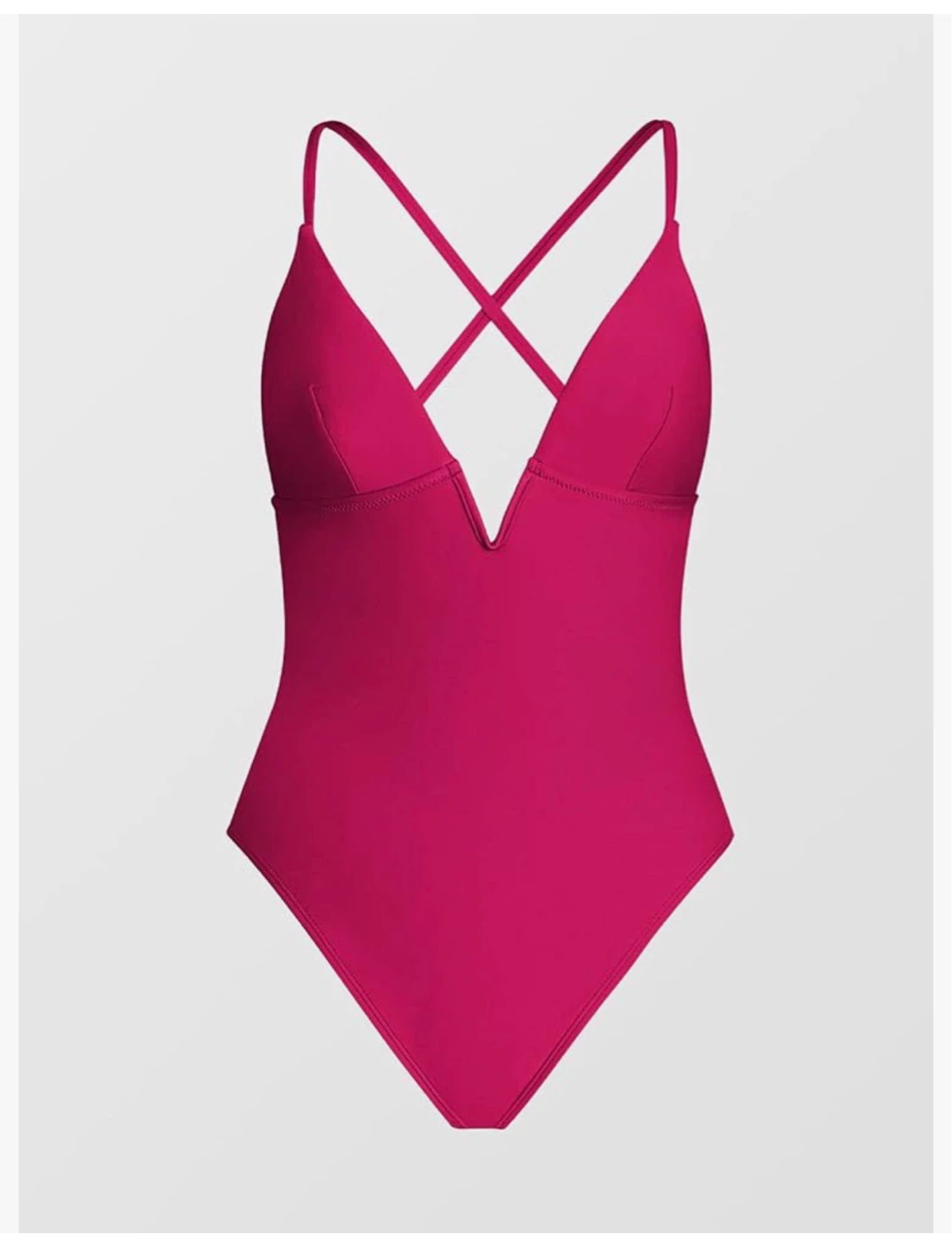 ⚽️ NWT Cupshe Rose Red One-Piece Swimsuit - photo 3