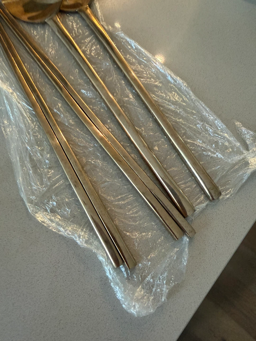Set of 2 Vintage Korean brassware spoon - photo 2