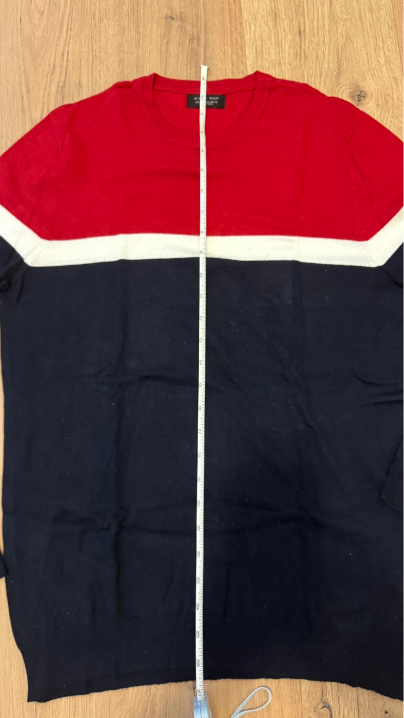 Zara Man Red and Blue Sweater Size M - Barely Worn - photo 5