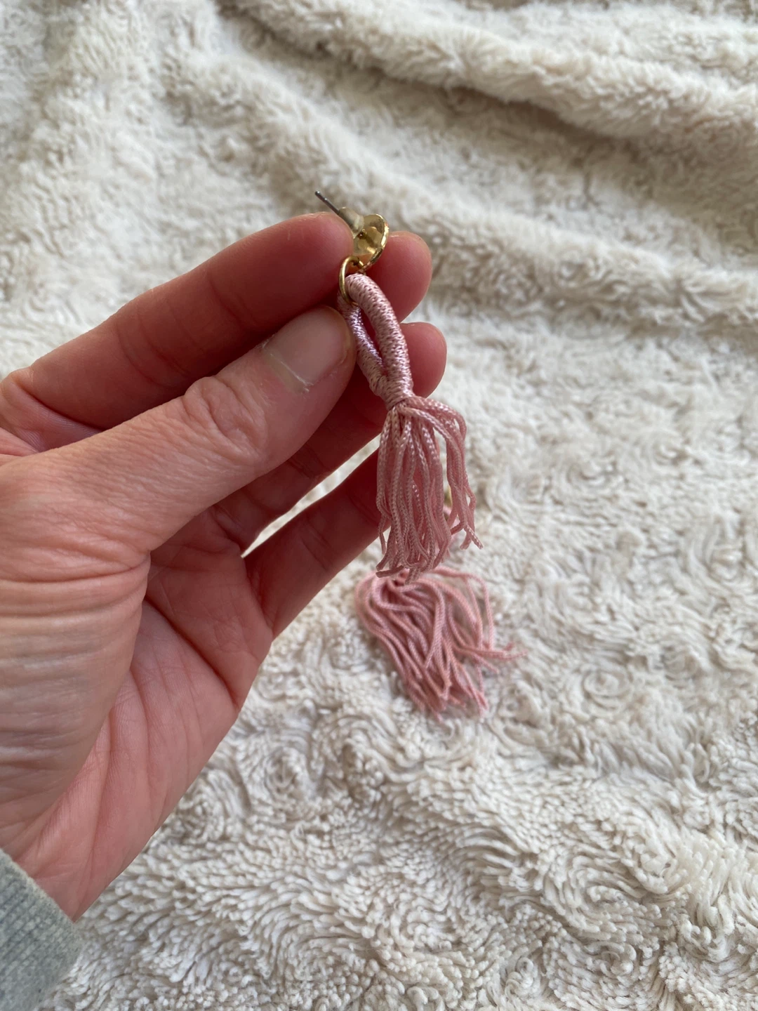 Pink Tassel Earrings ⚽️ - photo 3