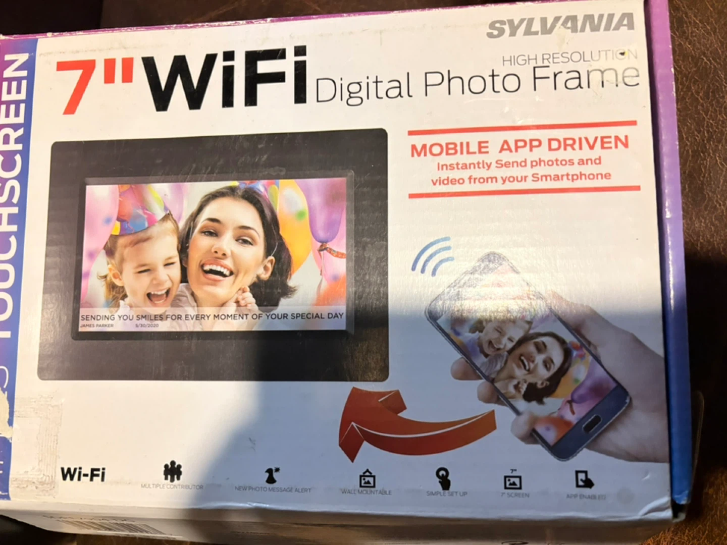Sylvania 7" WiFi High Resolution Digital Photo Frame