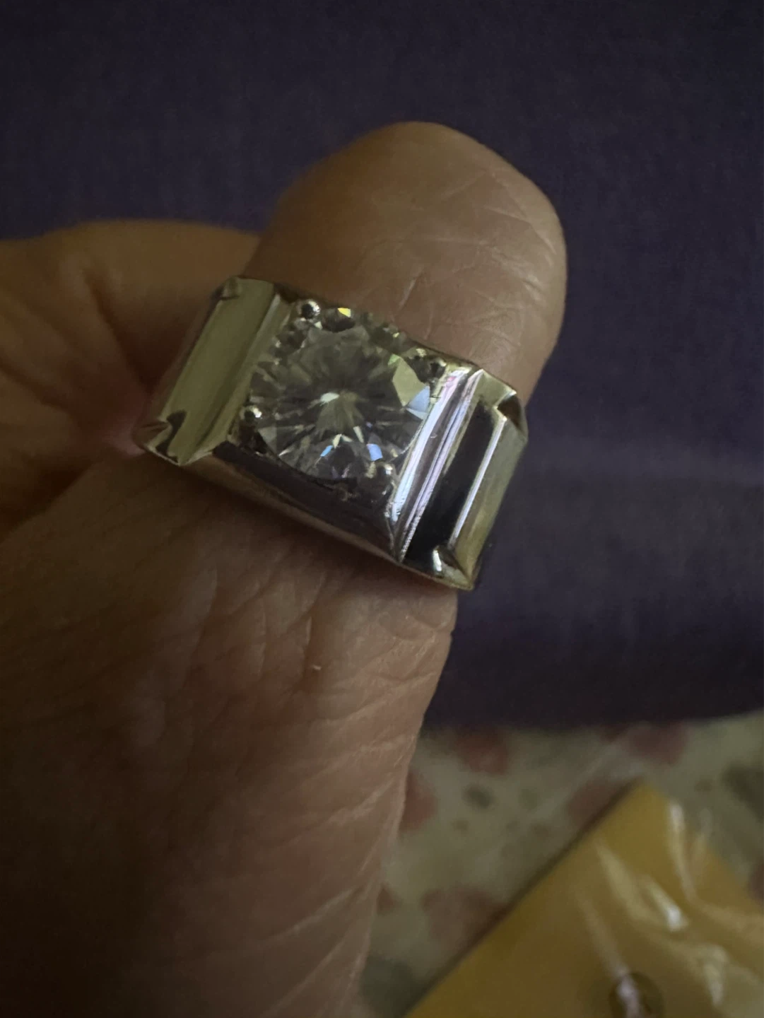GRA Moissanite Ring Size 10