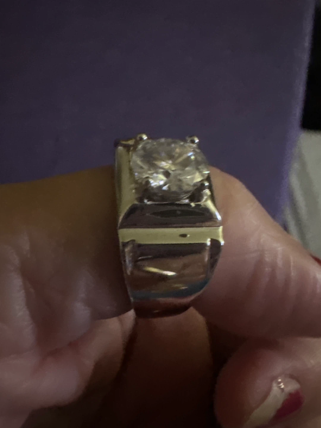 GRA Moissanite Ring Size 10 - photo 2