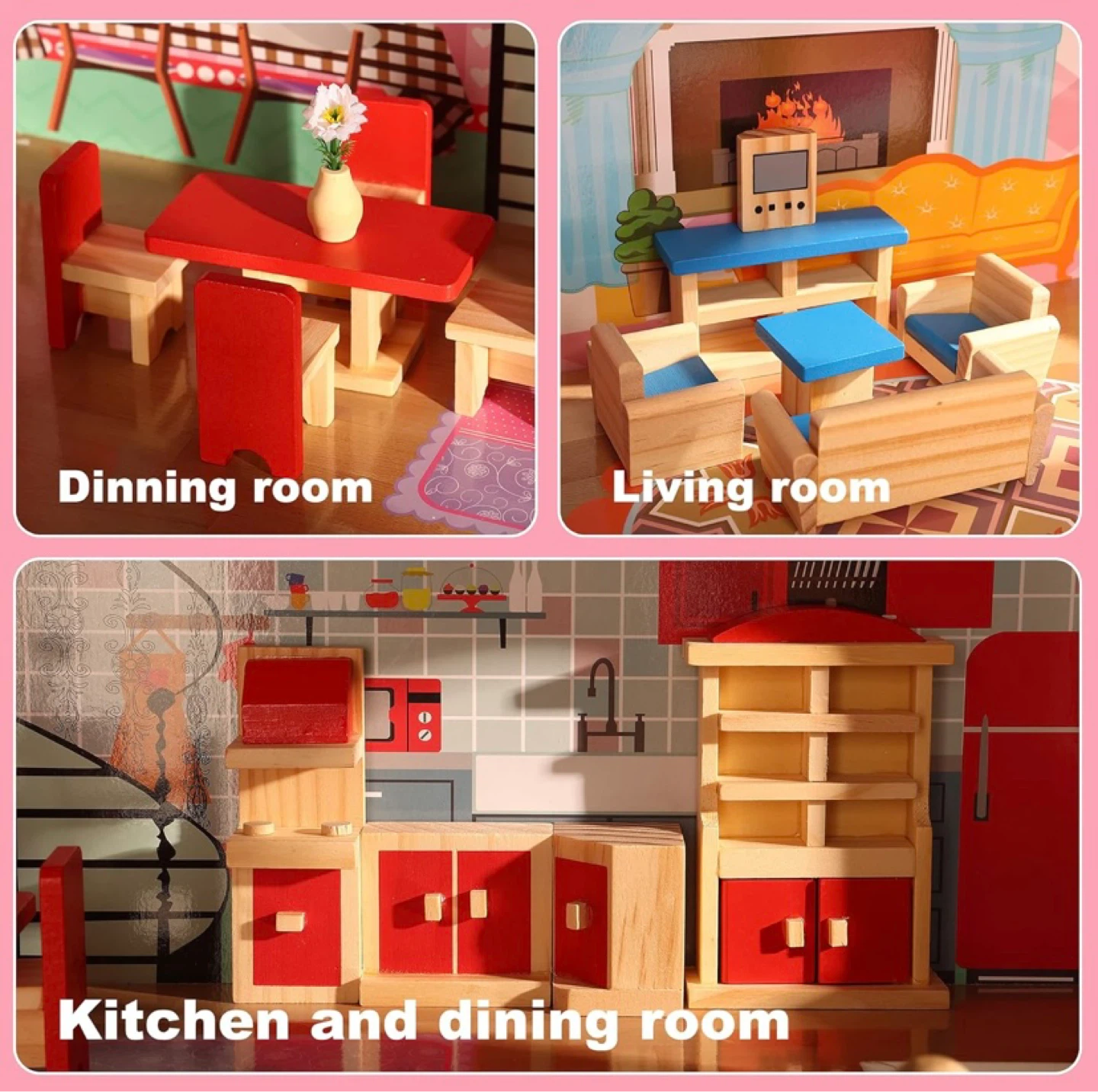New Wooden Dolls and Dollhouse Furniture - photo 2