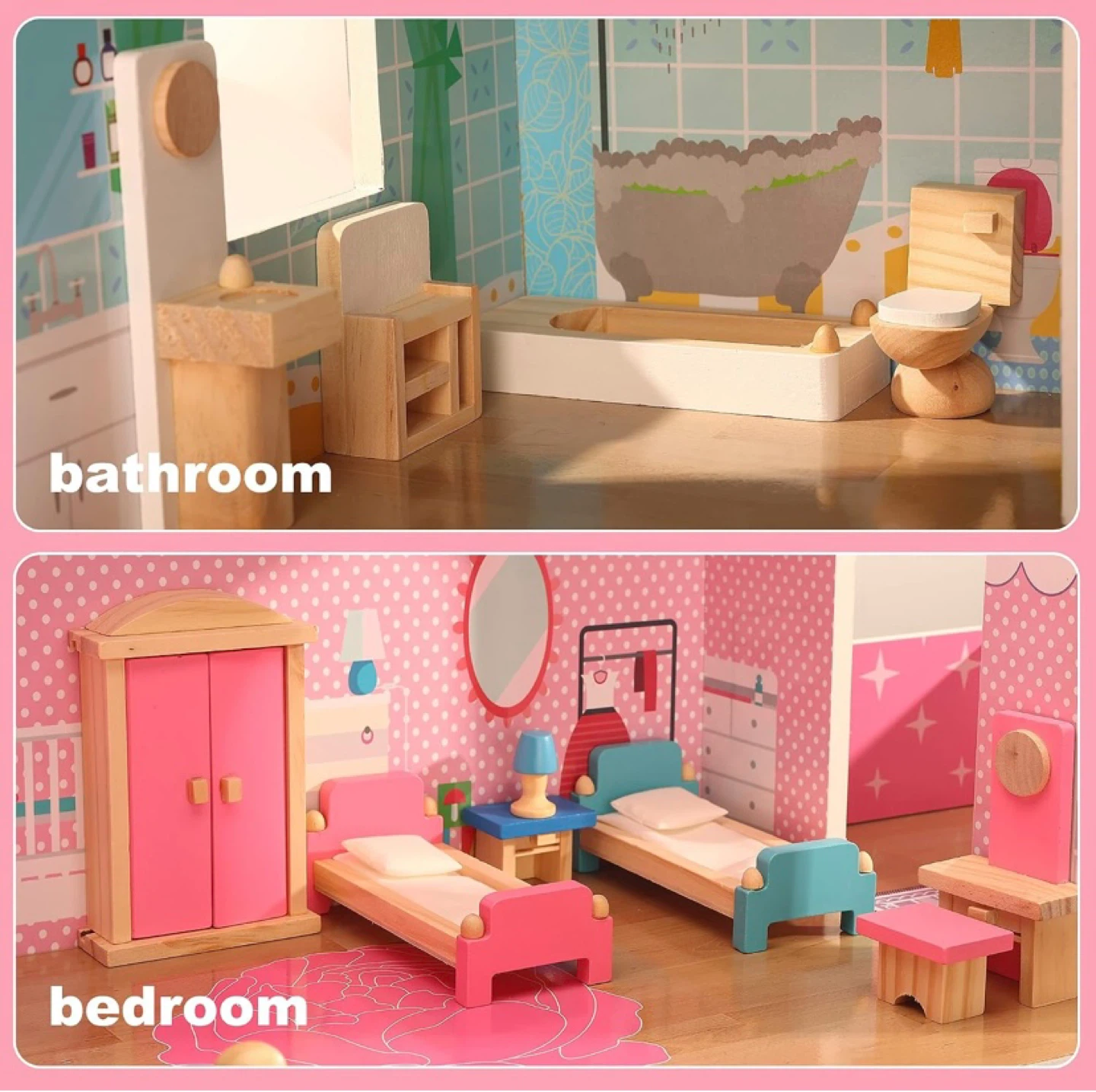New Wooden Dolls and Dollhouse Furniture - photo 3