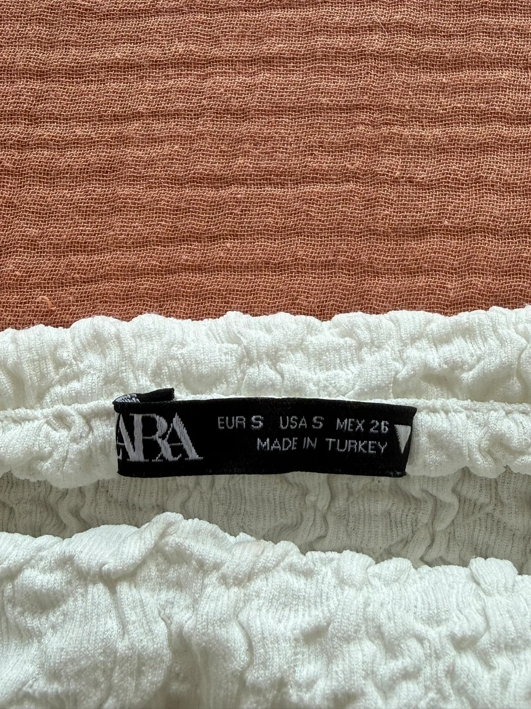 Zara White Smocked Tube Top - photo 2