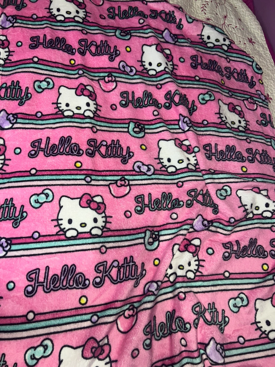 Hello Kitty Pink Plush Blanket ⚽ - photo 2