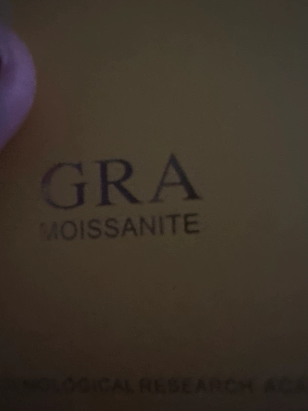 GRA Moissanite Ring Size 10 - photo 4