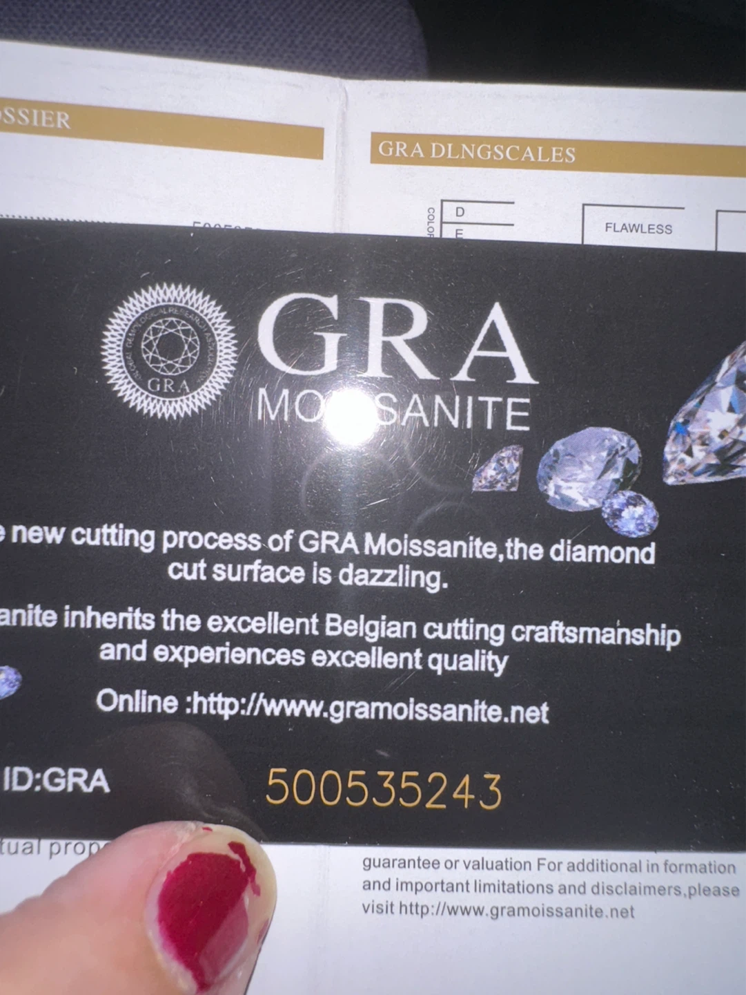 GRA Moissanite Ring Size 10 - photo 5