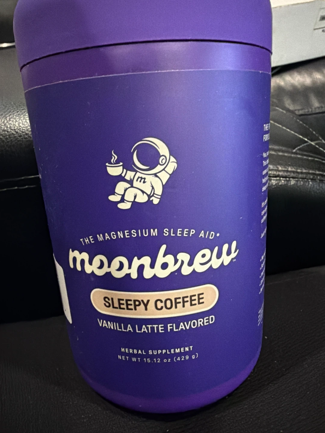 MoonBrew Sleepy Coffee Vanilla Latte Flavored Herbal Supplement