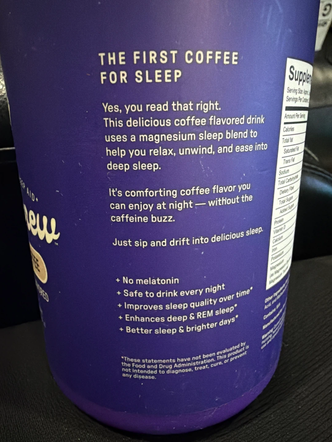 MoonBrew Sleepy Coffee Vanilla Latte Flavored Herbal Supplement - photo 4