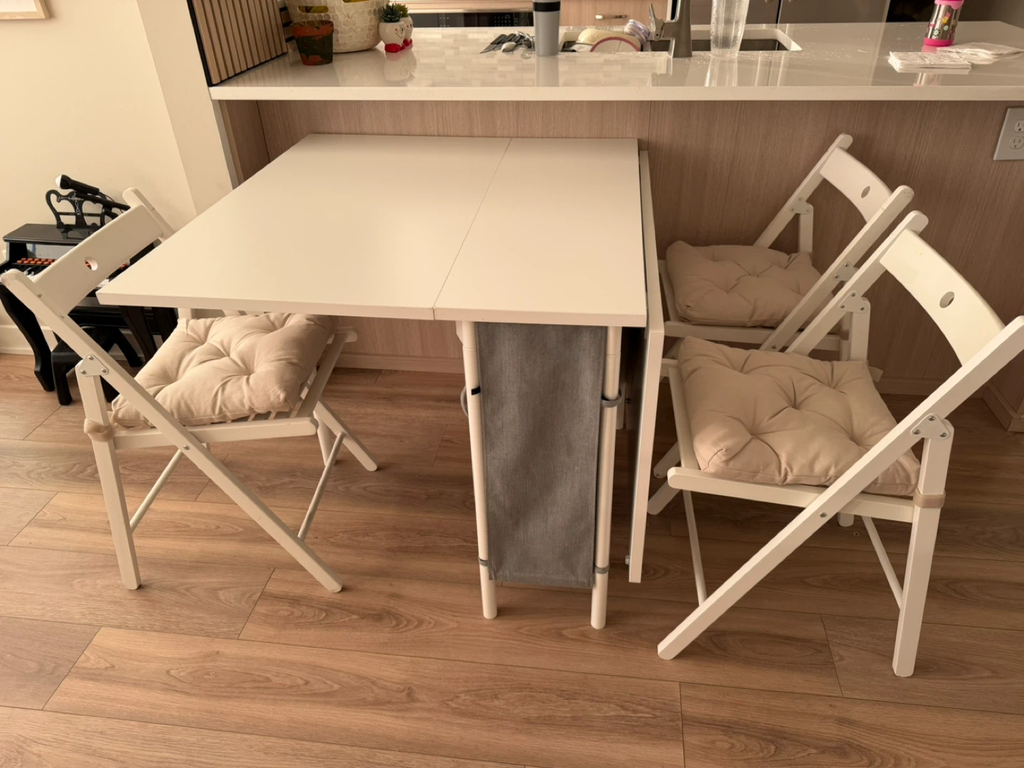 KEA Foldable / Extendable Dining Table + 3 Chairs