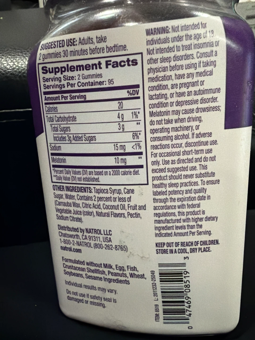 Natrol Melatonin 10mg Strawberry Gummies (190 Count) - photo 4