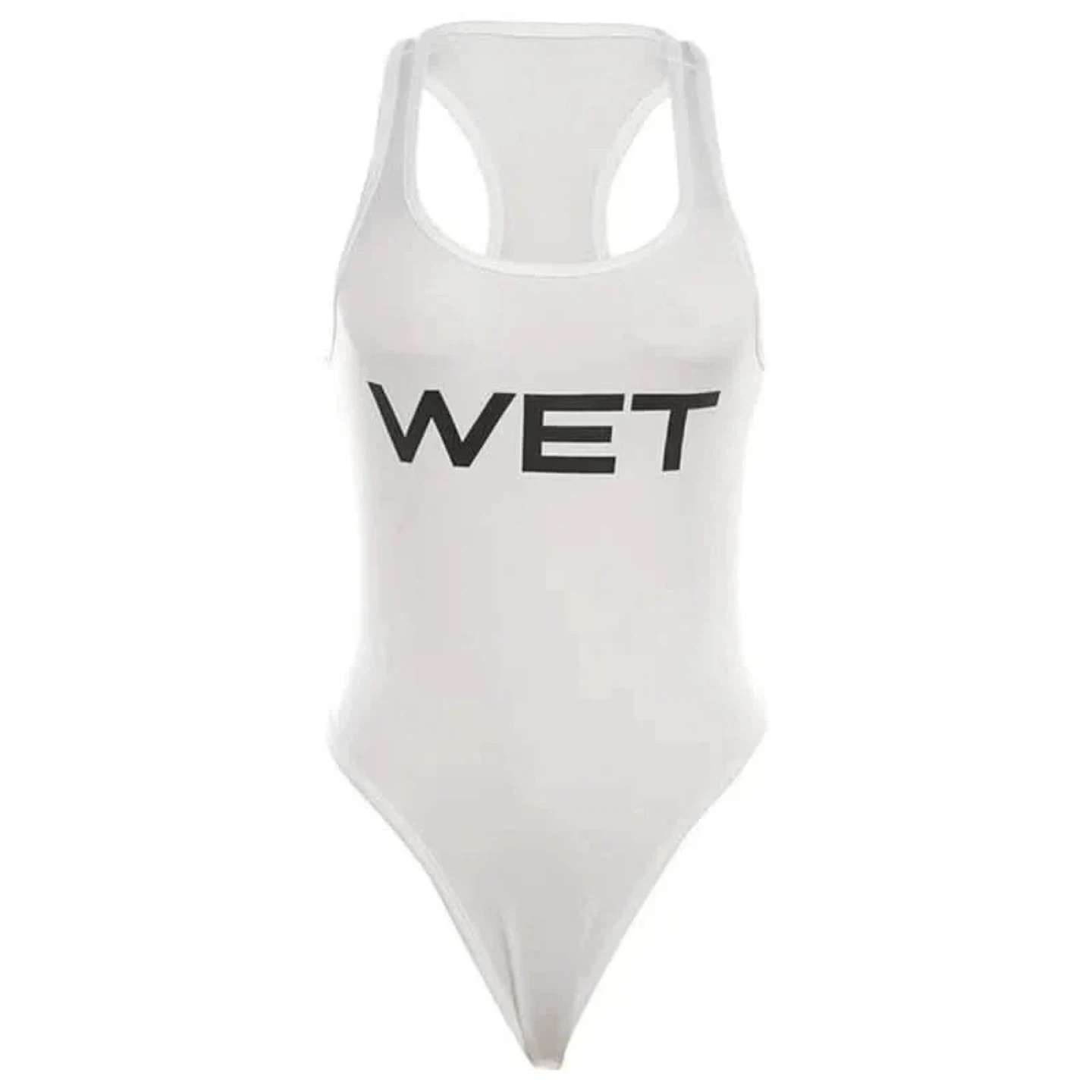 White 'WET' Bodysuit