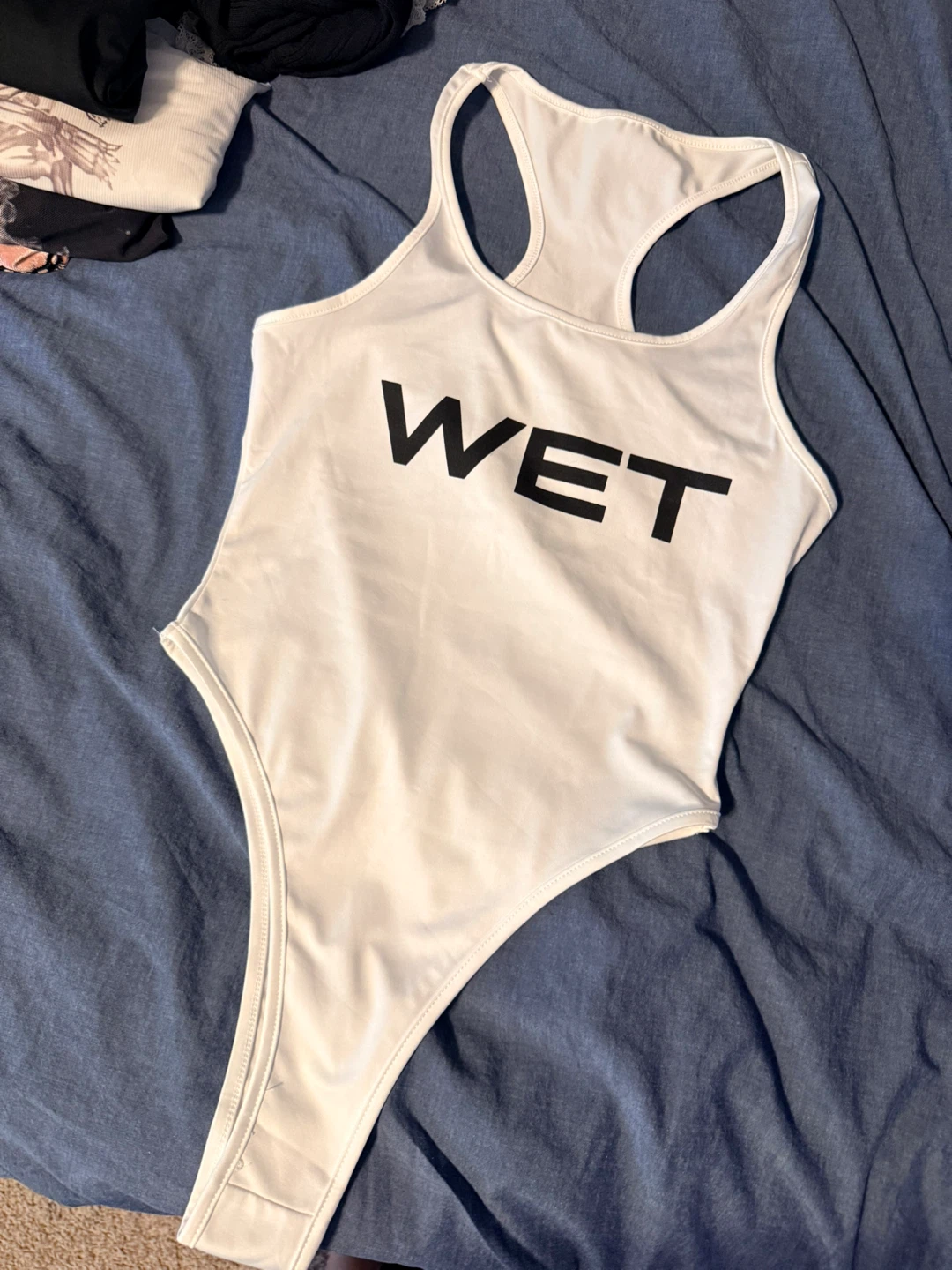 White 'WET' Bodysuit - photo 2